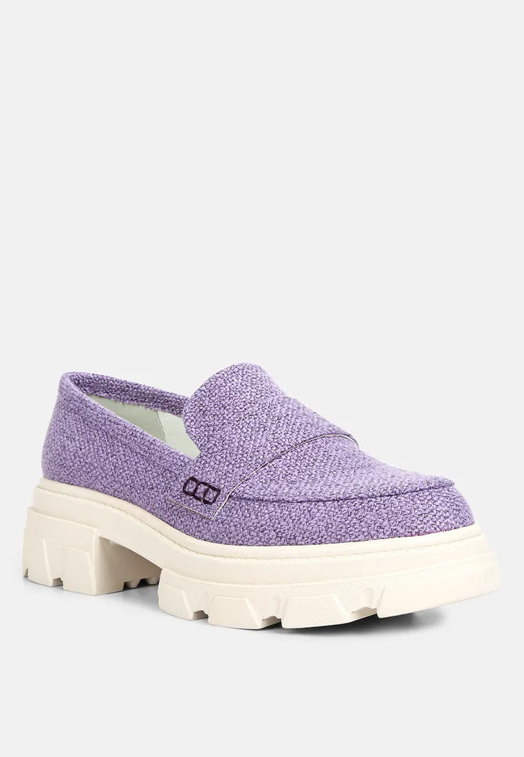 Amabel Chunky Lug Sole Loafers By Ruw