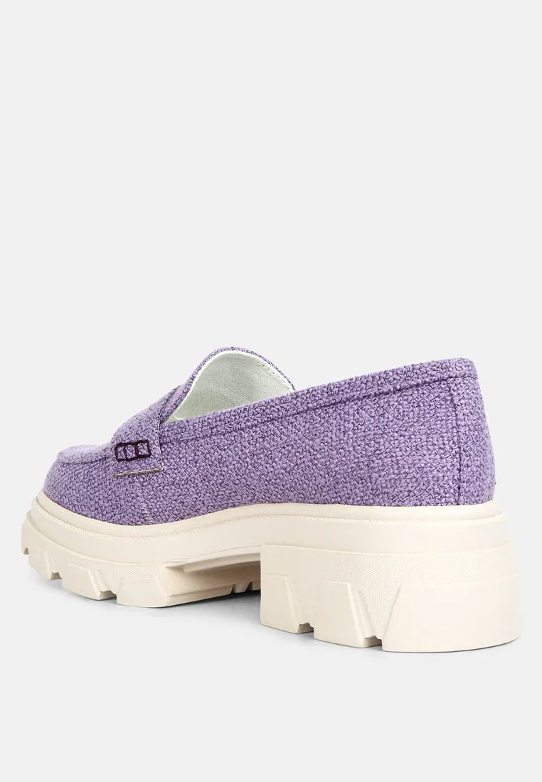 Amabel Chunky Lug Sole Loafers By Ruw