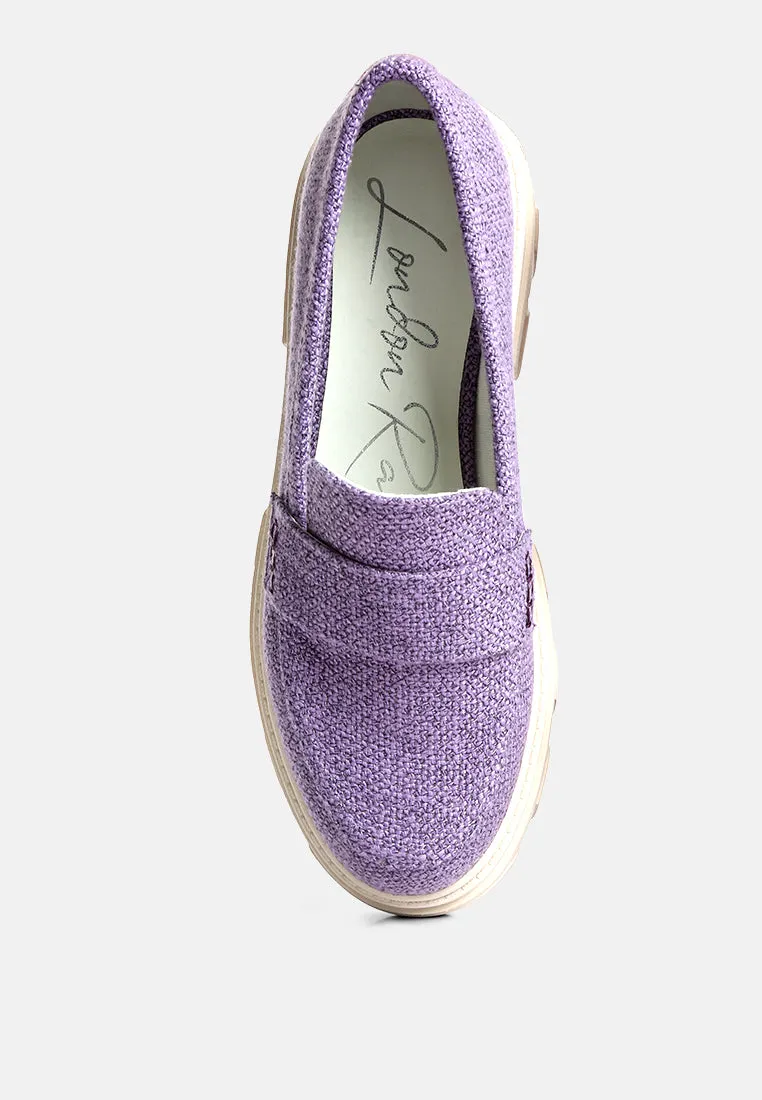Amabel Chunky Lug Sole Loafers By Ruw