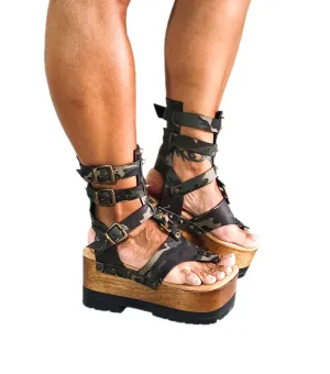 Army Gladiator Sandals