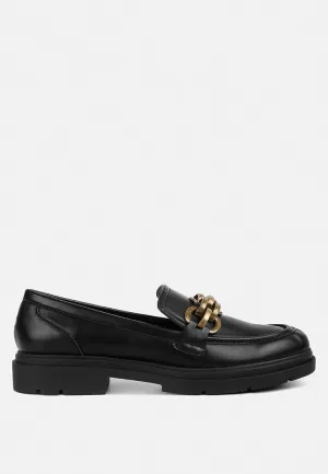 Arthur Faux Leather Chunky Platform Loafers By Ruw