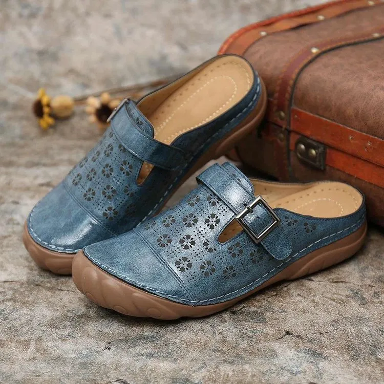 Beatriz - Comfortable Leather Clogs with Ergonomic Design and Versatile Style