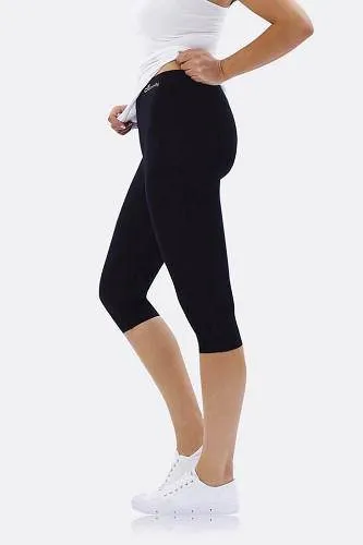 Boody Women's Cropped Leggings - Soft Breathable Eco Fashion for Sensitive Skin - Black Small
