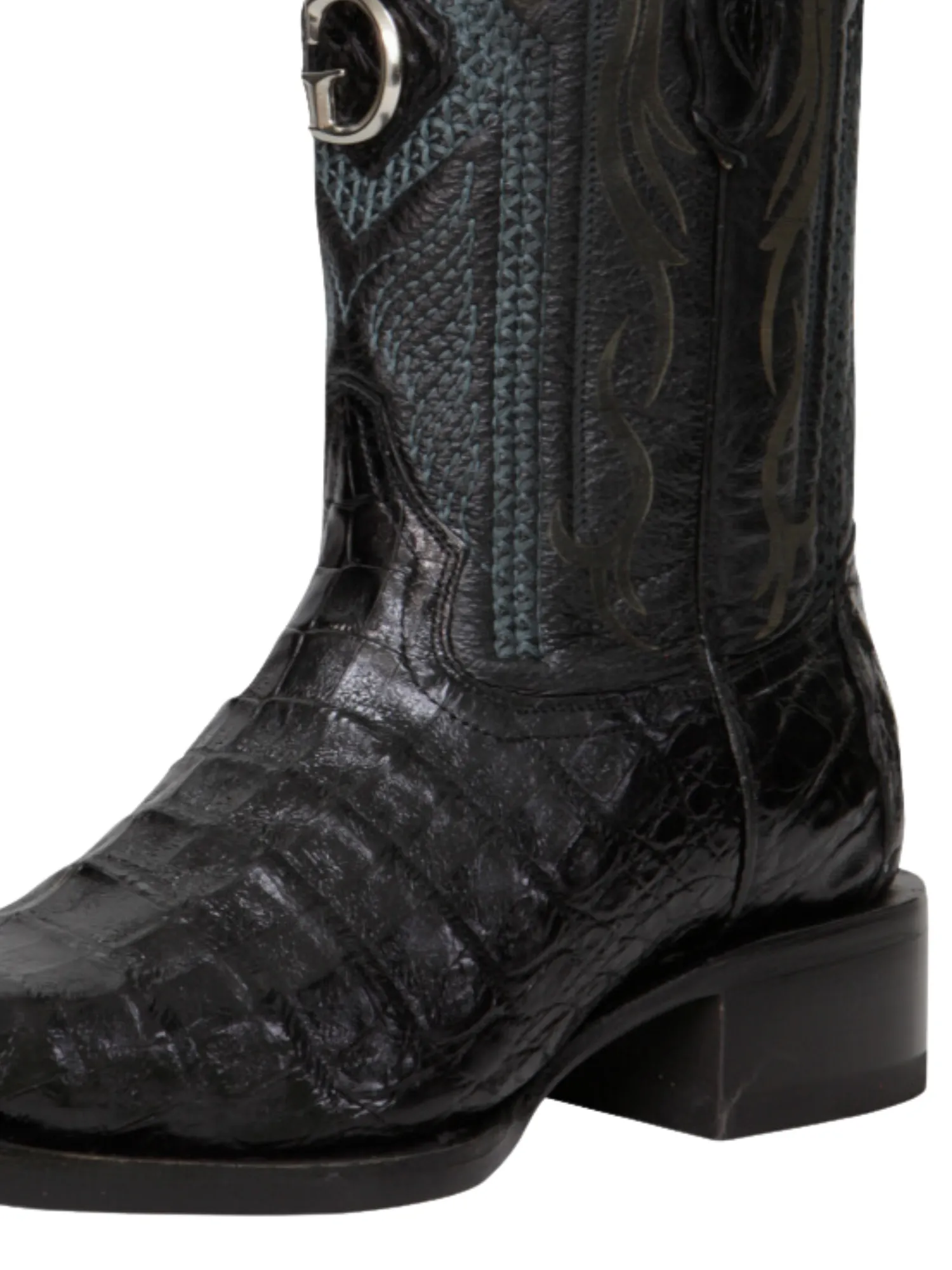 Botas Vaqueras Exoticas de Caiman Belly Original para Hombre 'El General' - ID: 45078