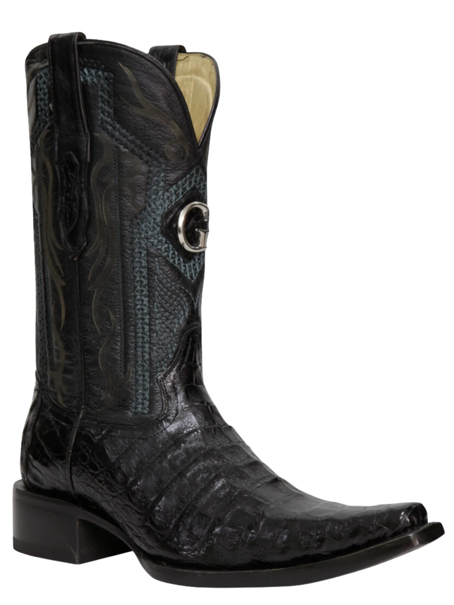 Botas Vaqueras Exoticas de Caiman Belly Original para Hombre 'El General' - ID: 45078