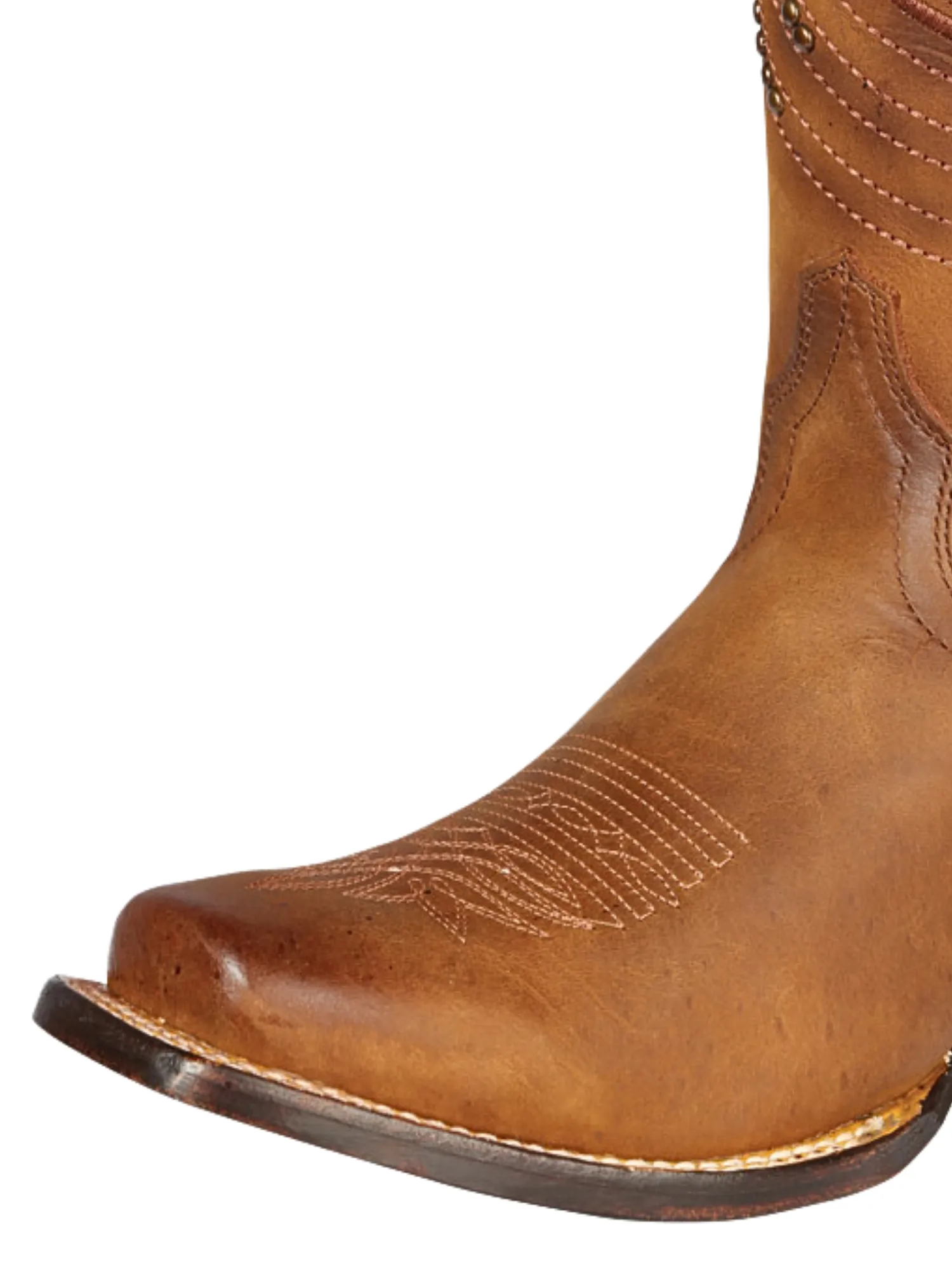 Botas Vaqueras Rodeo Clasicas de Piel Genuina para Mujer 'El General' - ID: 44852