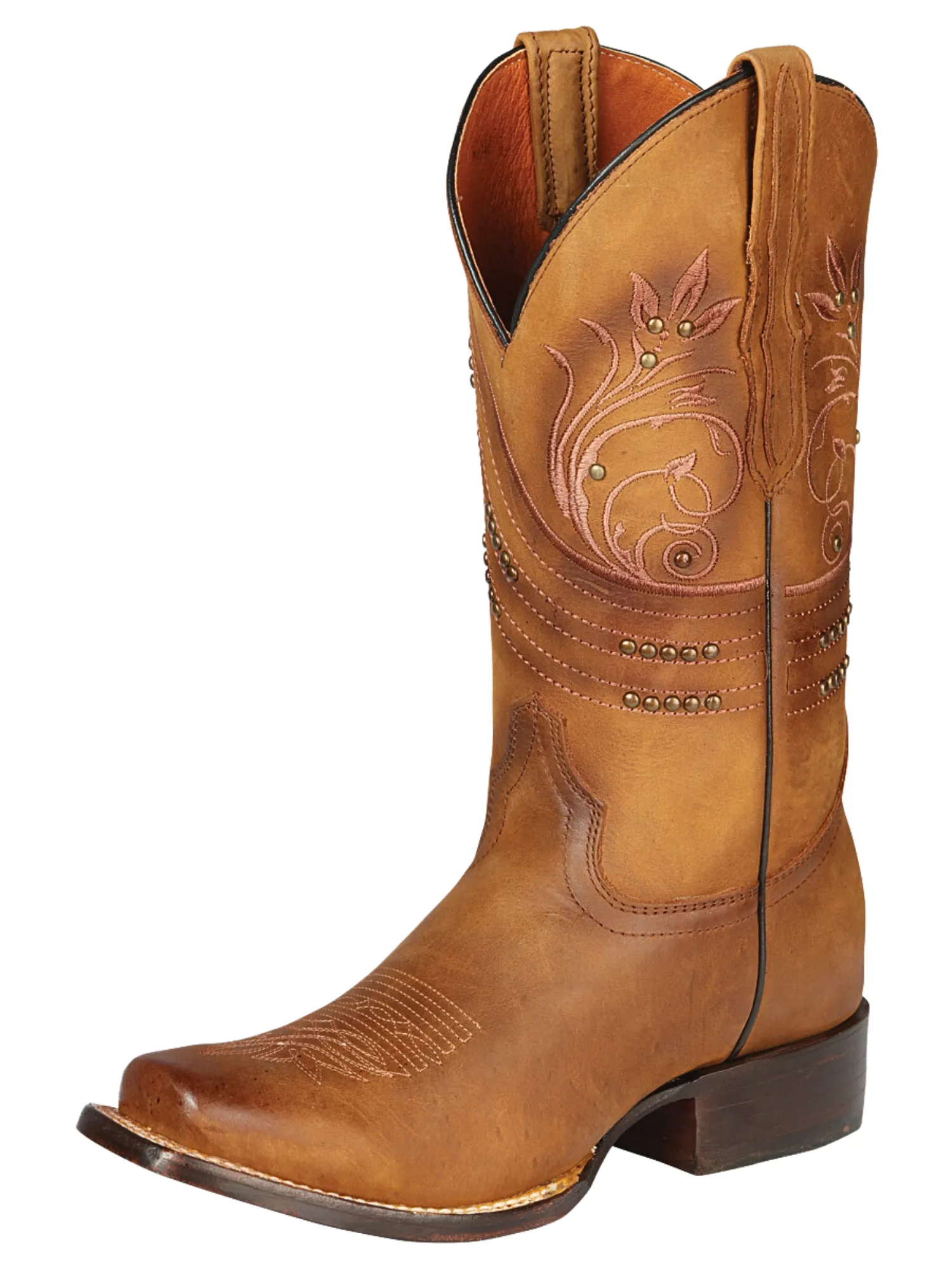 Botas Vaqueras Rodeo Clasicas de Piel Genuina para Mujer 'El General' - ID: 44852