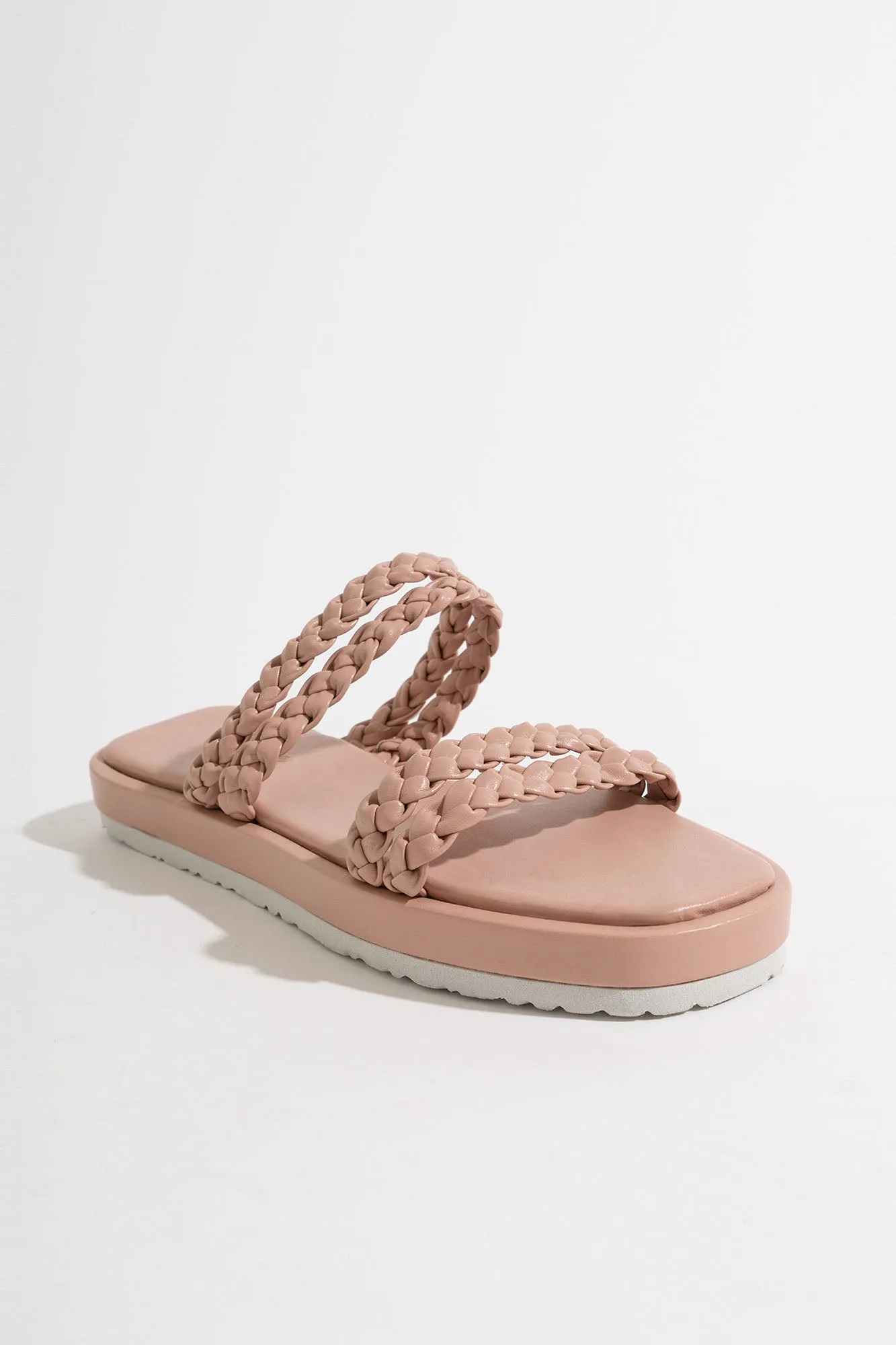 Braided Square Toe Sandals