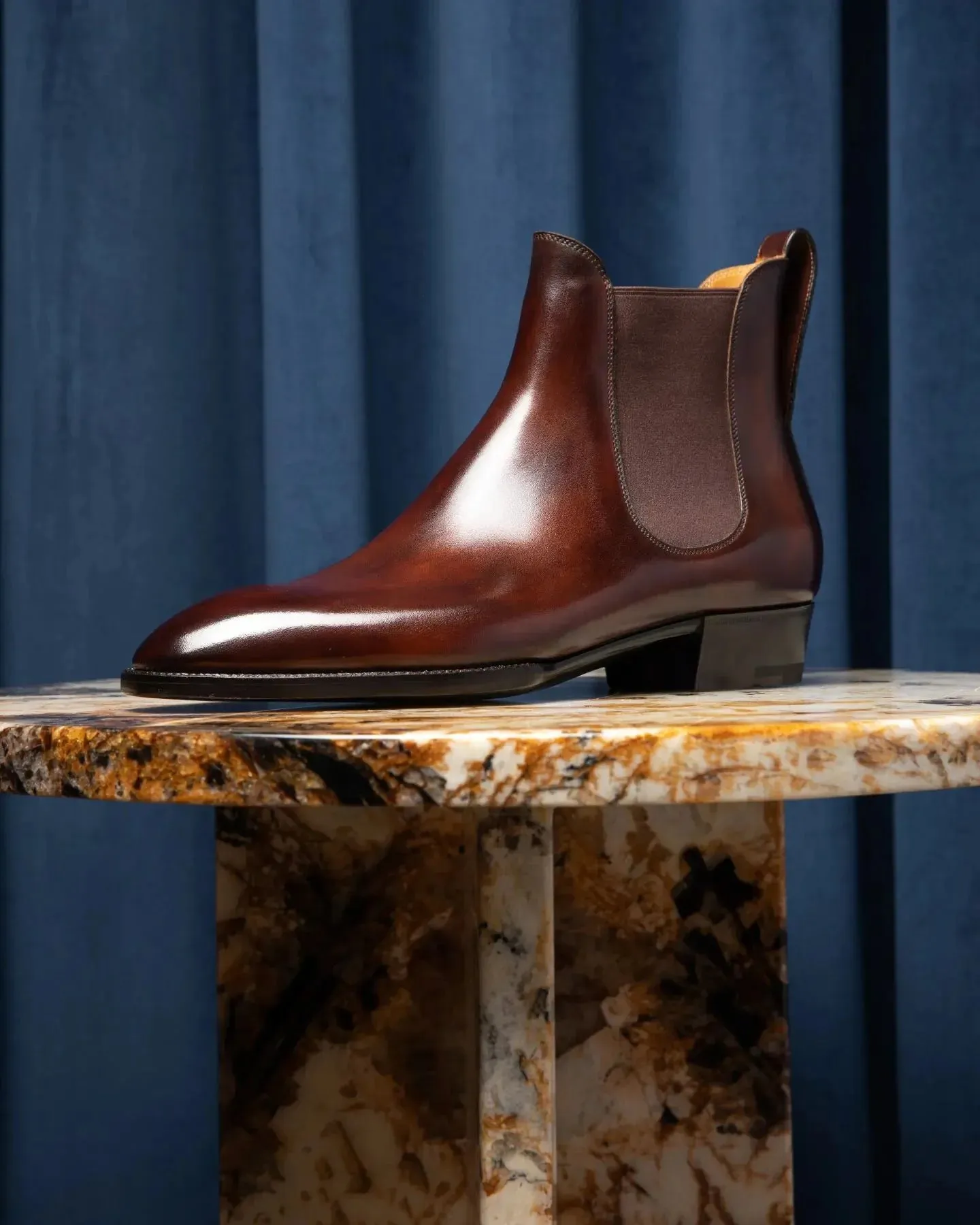 Brown Leather Belgrave Slip-On Chelsea Boots - Boots