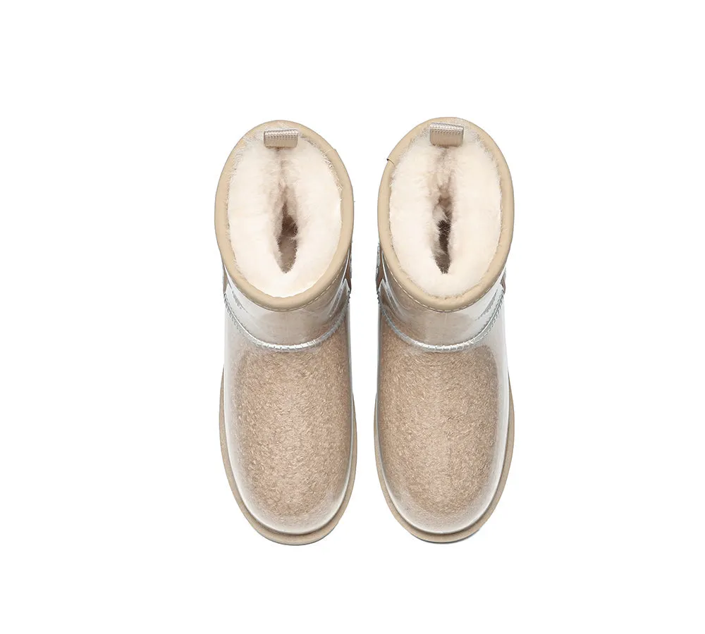 Clear Waterproof and Shearling Classic Boots