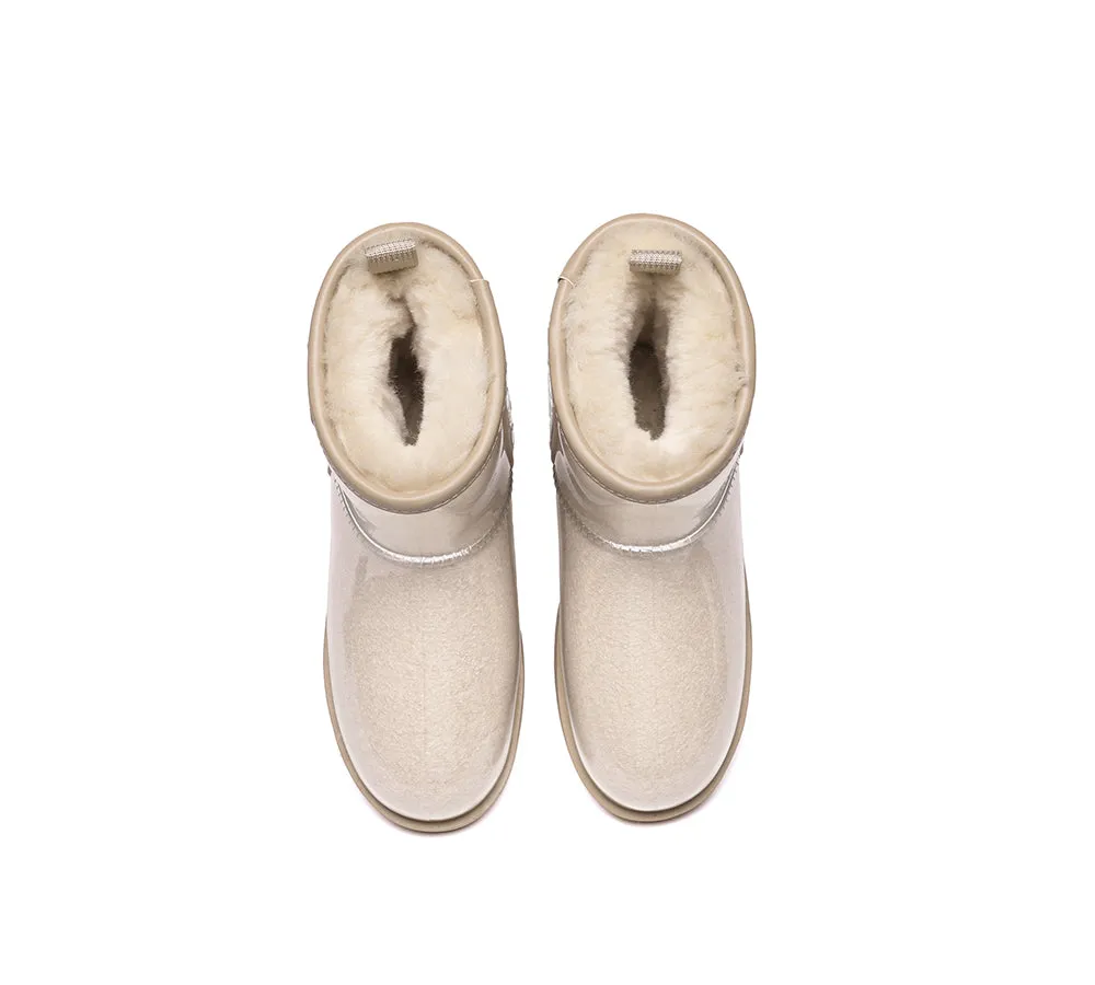 Clear Waterproof and Shearling Classic Boots