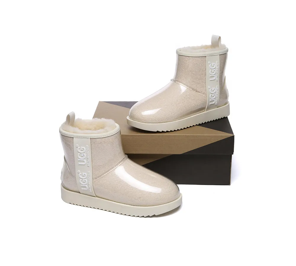 Clear Waterproof and Shearling Classic Boots
