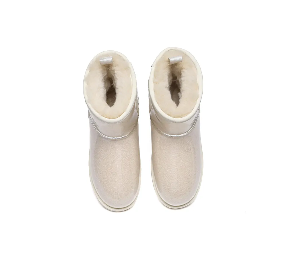 Clear Waterproof and Shearling Classic Boots