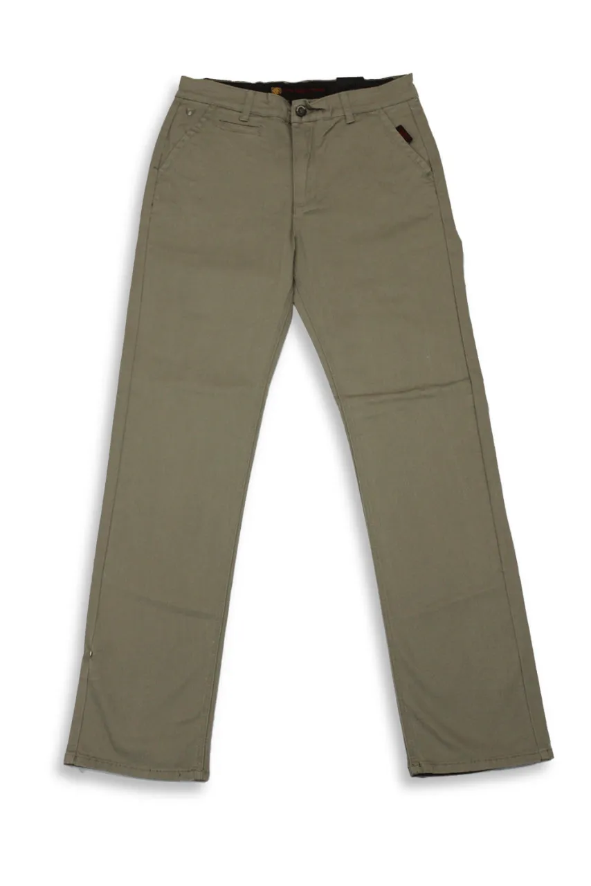 Crockett & Jones Taupe Straight Leg Chino
