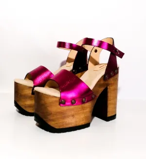 Disco Fucsia Sandals
