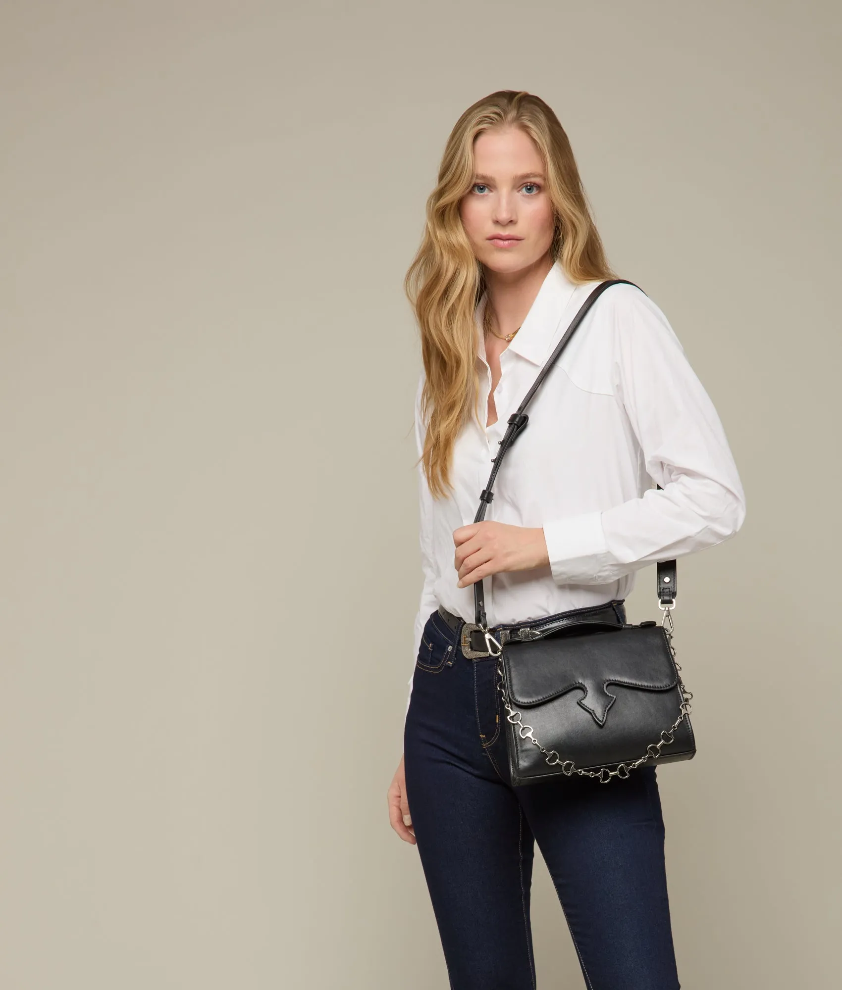 Dolly Western Satchel :: Black