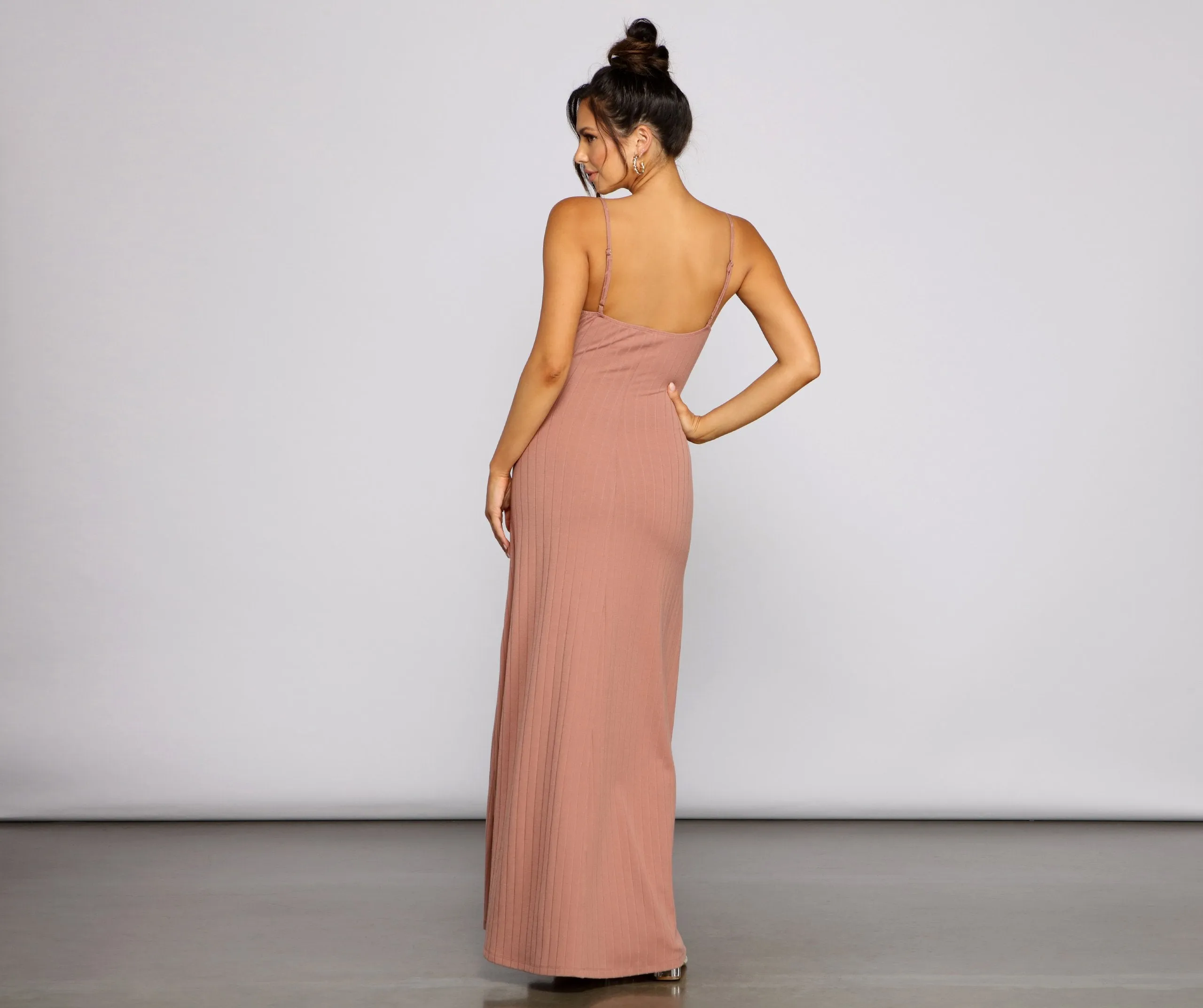 Effortless Style Stylish Tie-Front Maxi Dress