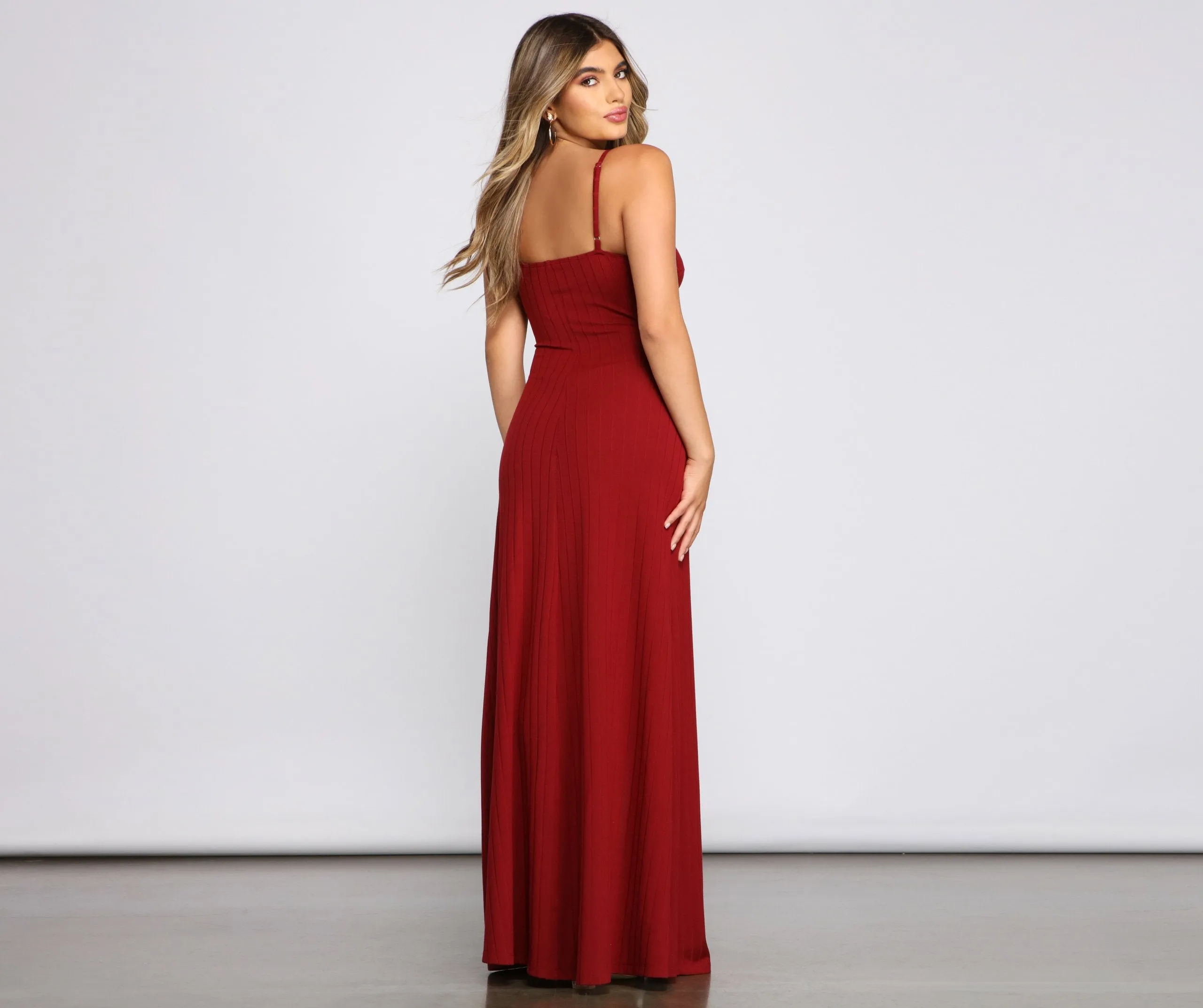 Effortless Style Stylish Tie-Front Maxi Dress