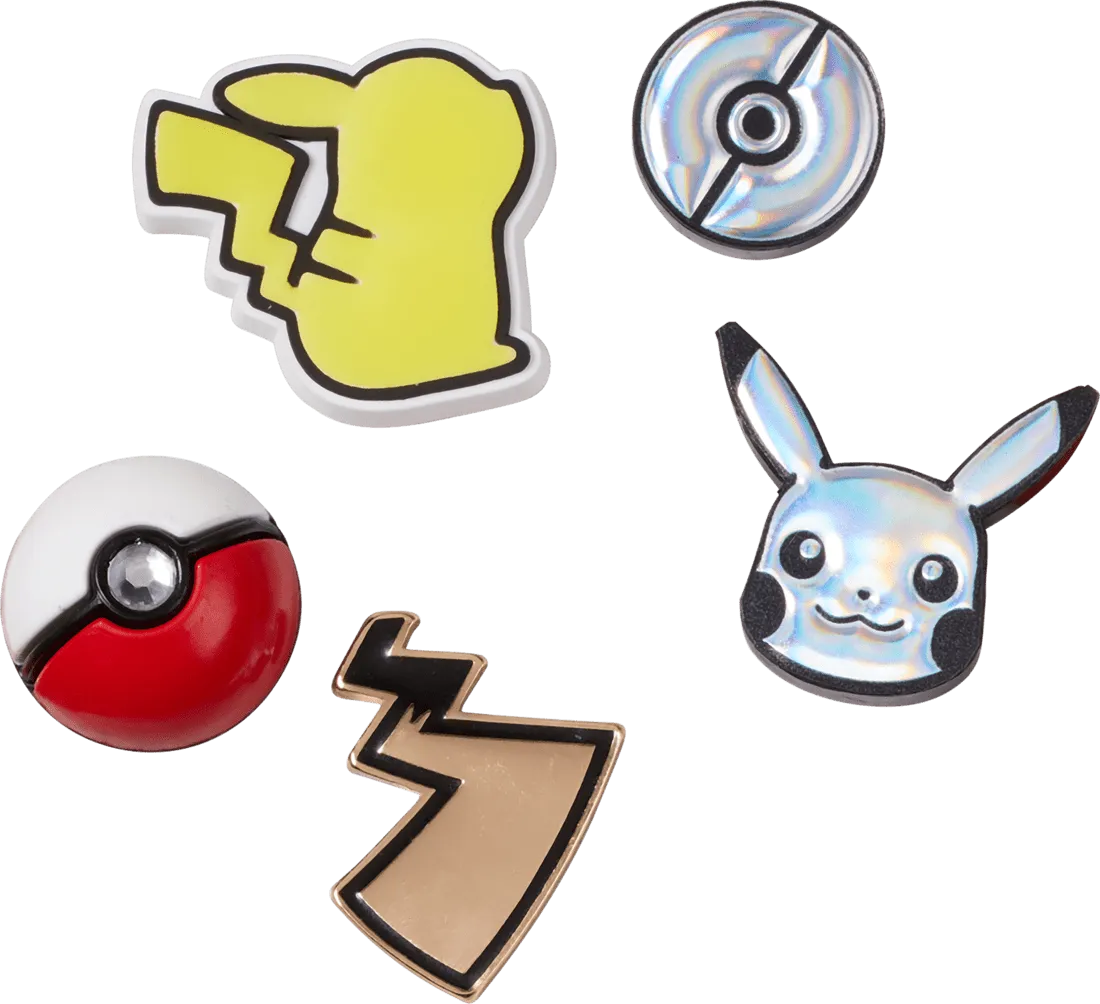 Elevated Pokemon Plug 5pc Jibbitz Pack