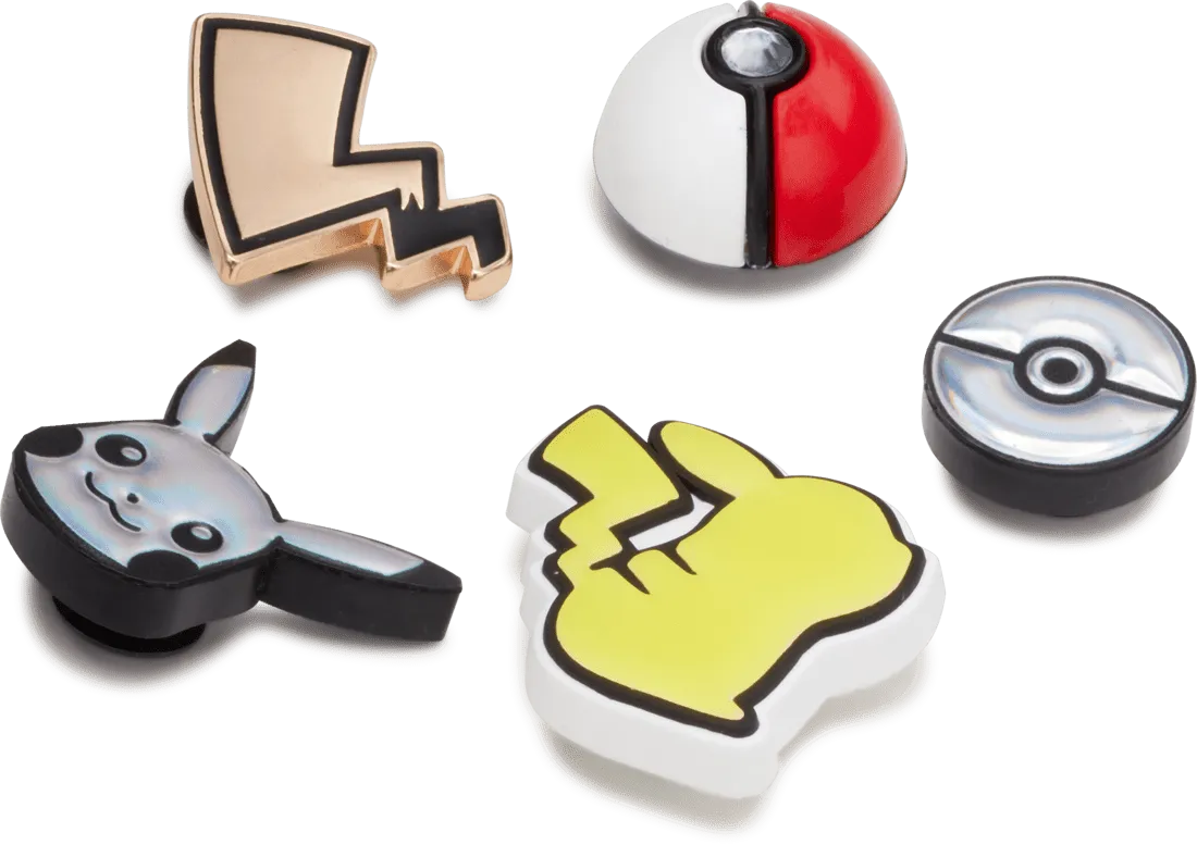 Elevated Pokemon Plug 5pc Jibbitz Pack