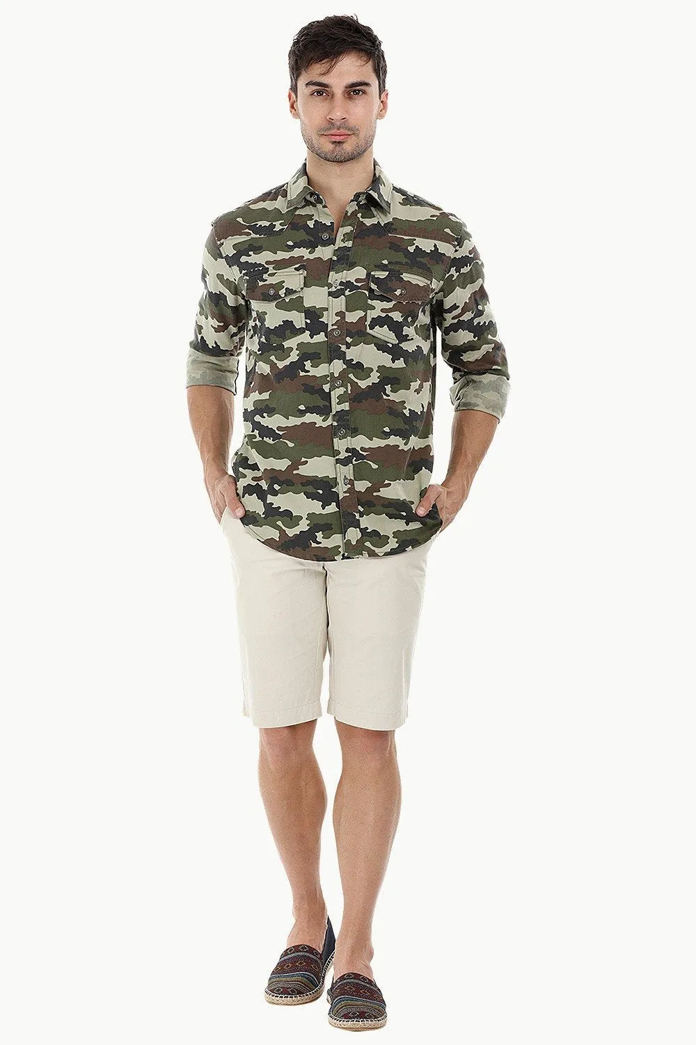 Enzyme Wash Chino Shorts