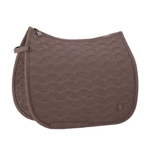 Eskadron Deep Taupe Sparkle floral saddlepad