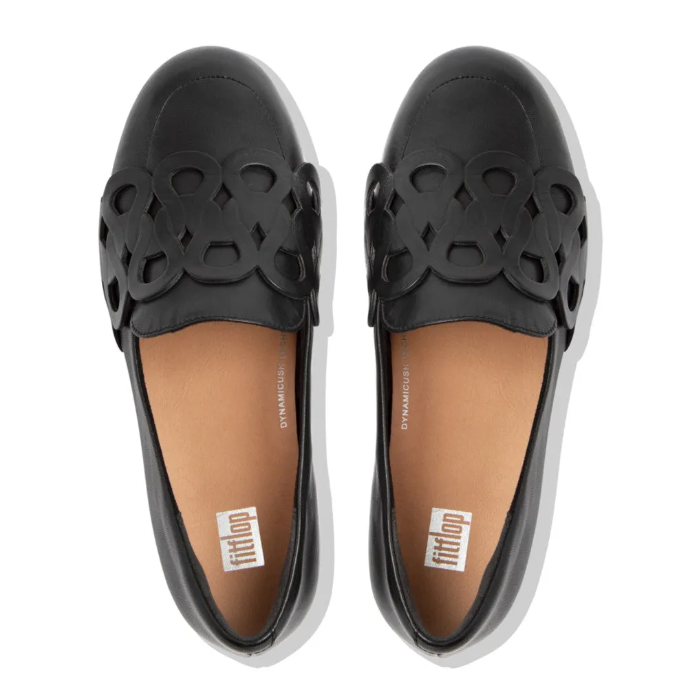 FitFlop LENA Leather Loafer Entwined Loops