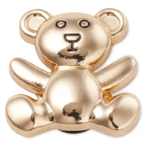 Gold Teddy Bear Jibbitz