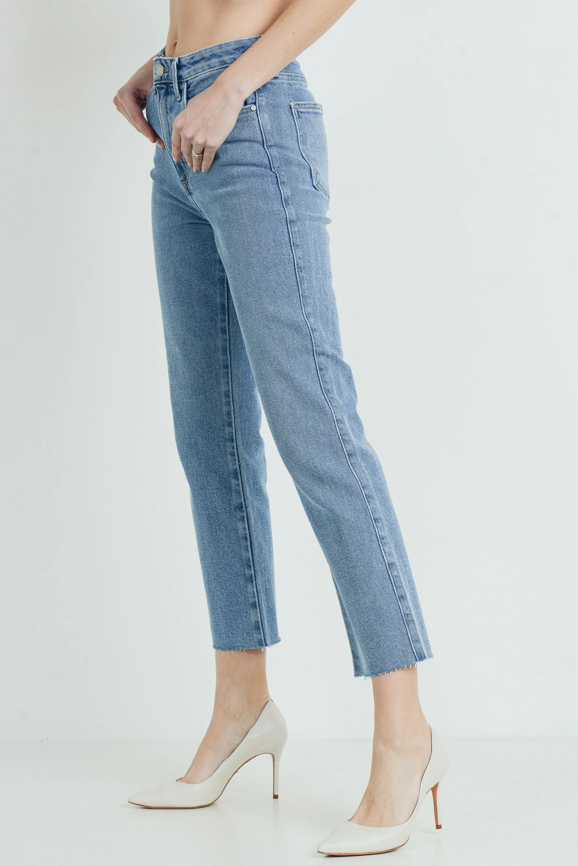 High Rise Classic Straight Leg Jean