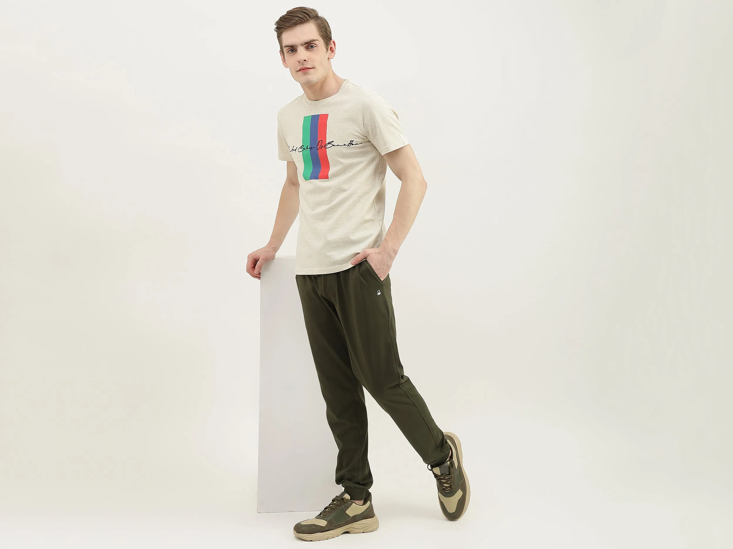 Men Printed Round Neck T-Shirt