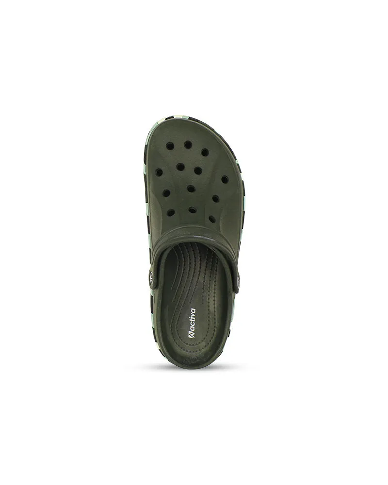 Men's Colorful Side Belt Clogs