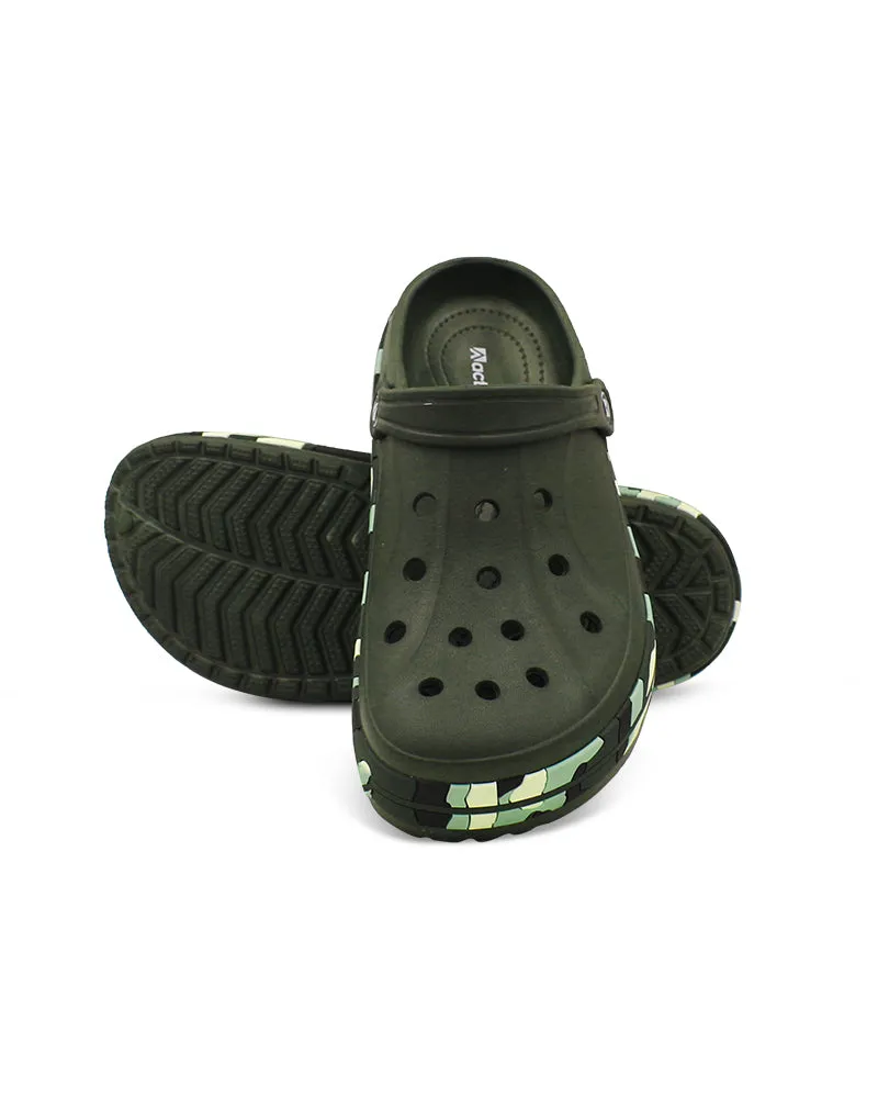 Men's Colorful Side Belt Clogs