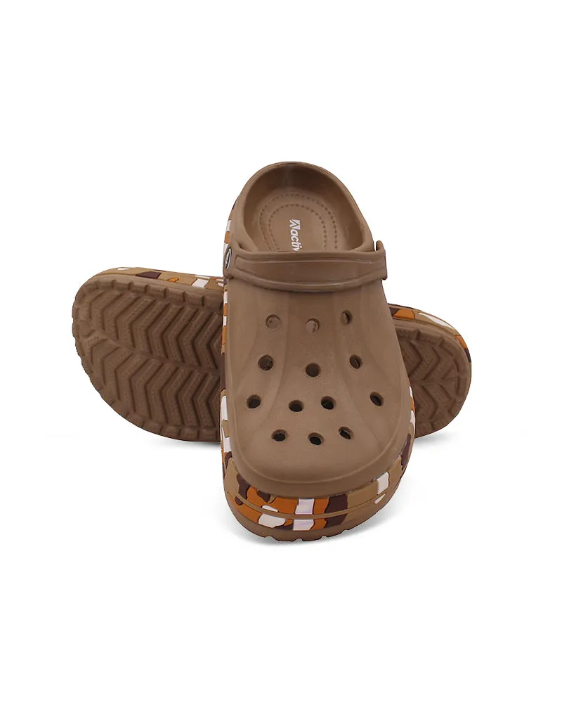 Men's Colorful Side Belt Clogs