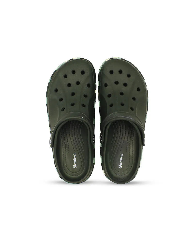 Men's Colorful Side Belt Clogs