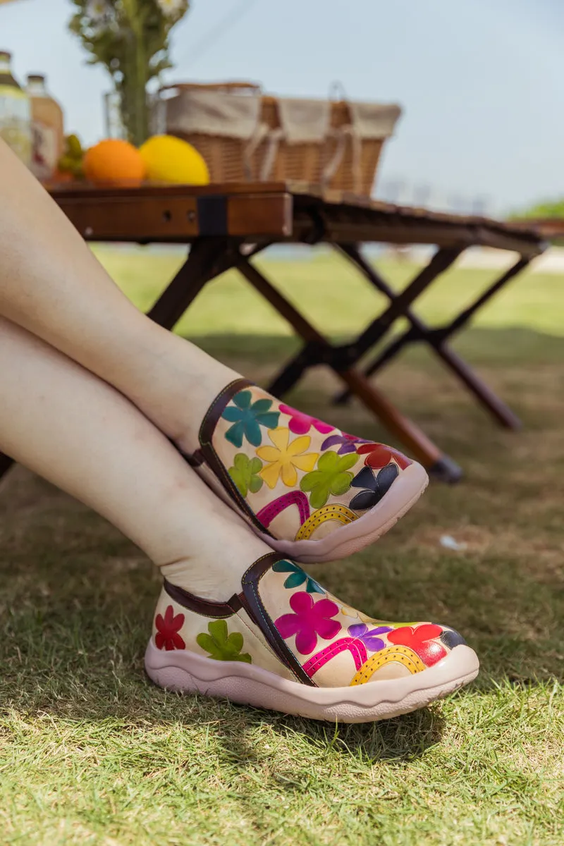 Multi Blossom Leather Loafer