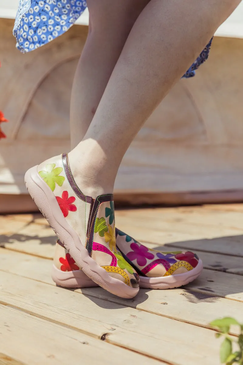 Multi Blossom Leather Loafer