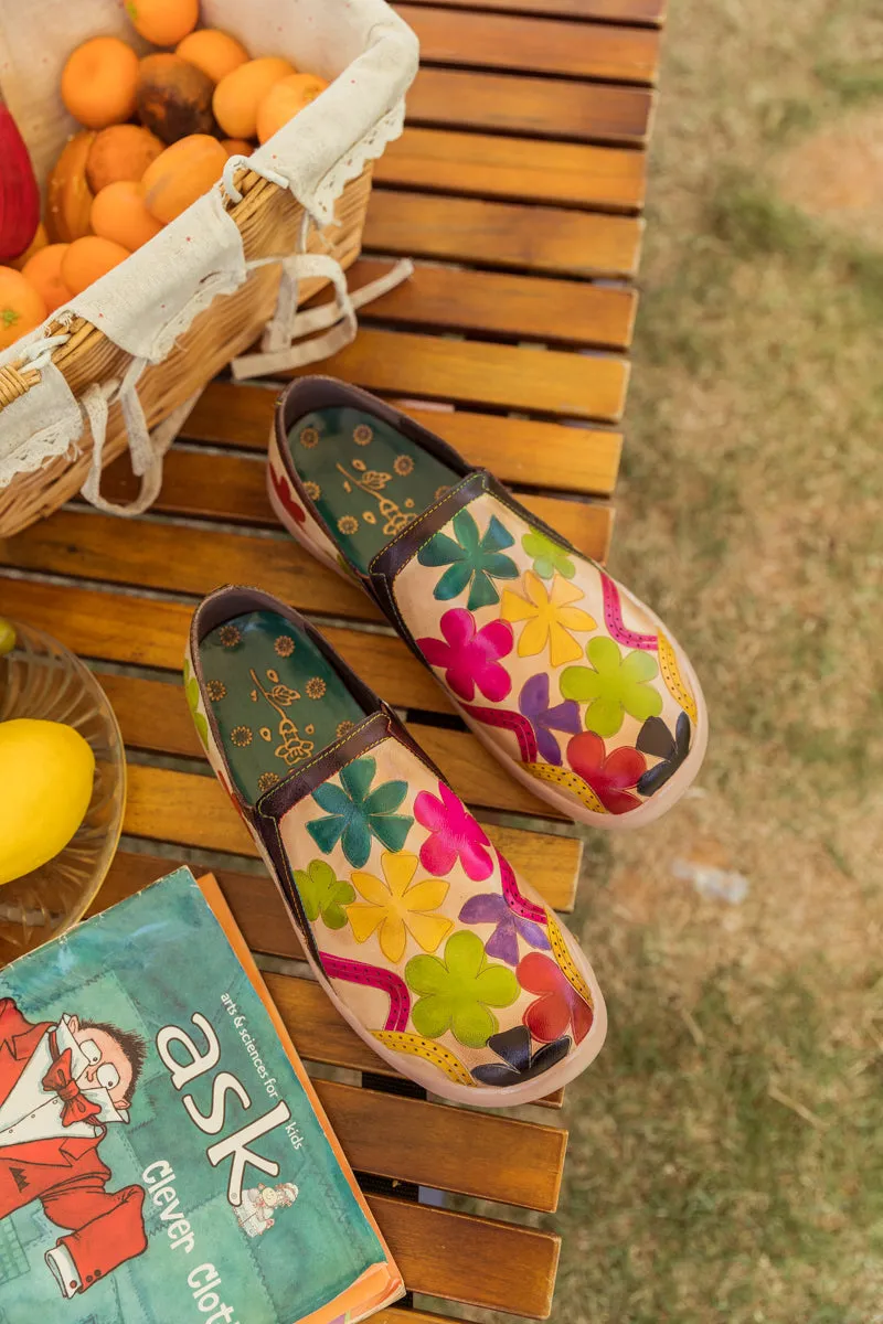 Multi Blossom Leather Loafer