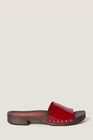 Patent Leather Clogs