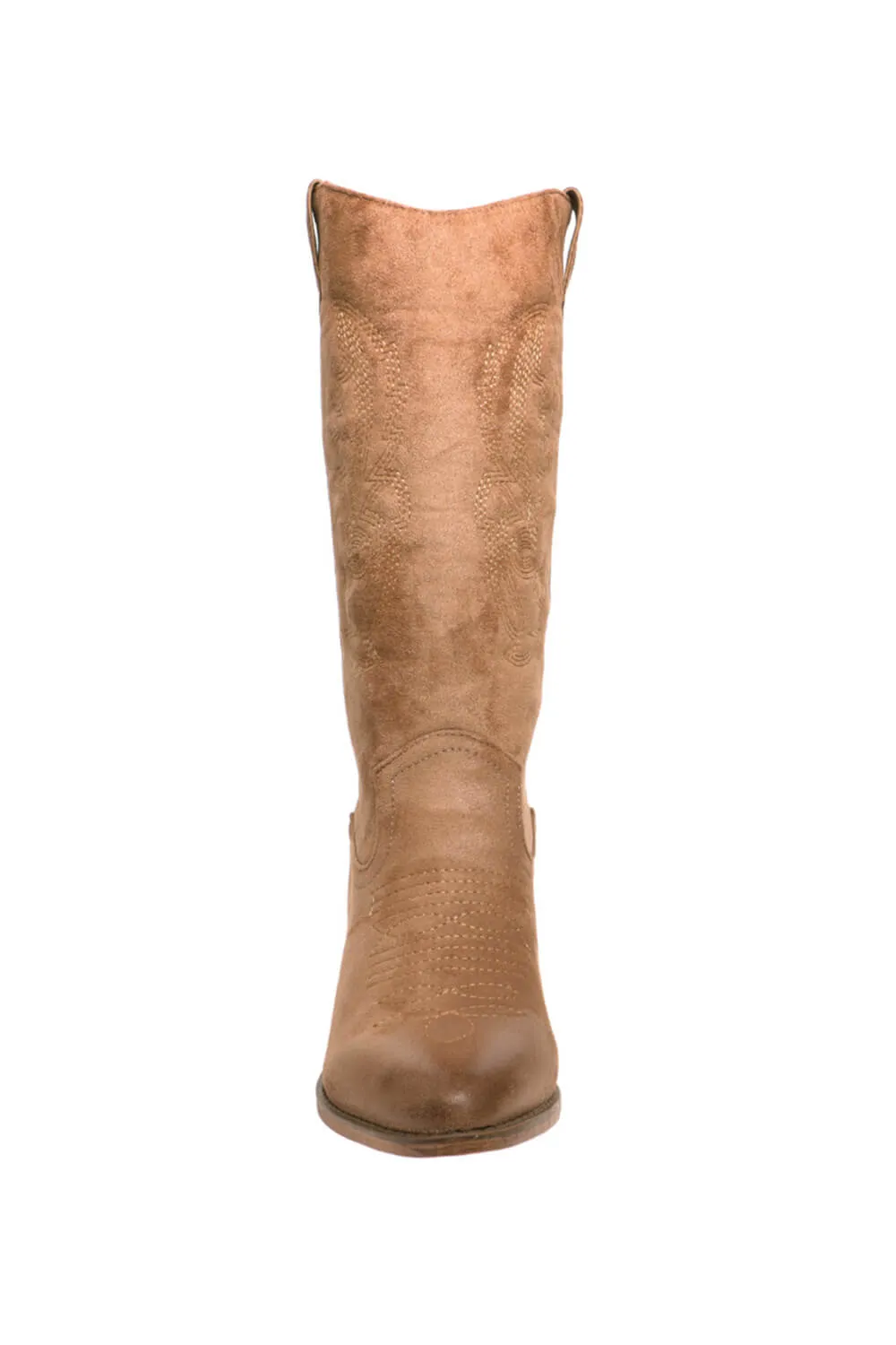 Pierre Dumas Wilder Western Tall Boots for Women in Taupe | 89878-434 TAUPE