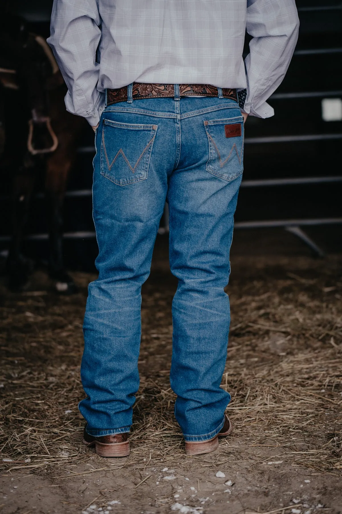 'Randy' Men's Retro Wrangler Slim Bootcut Jeans (29-40)