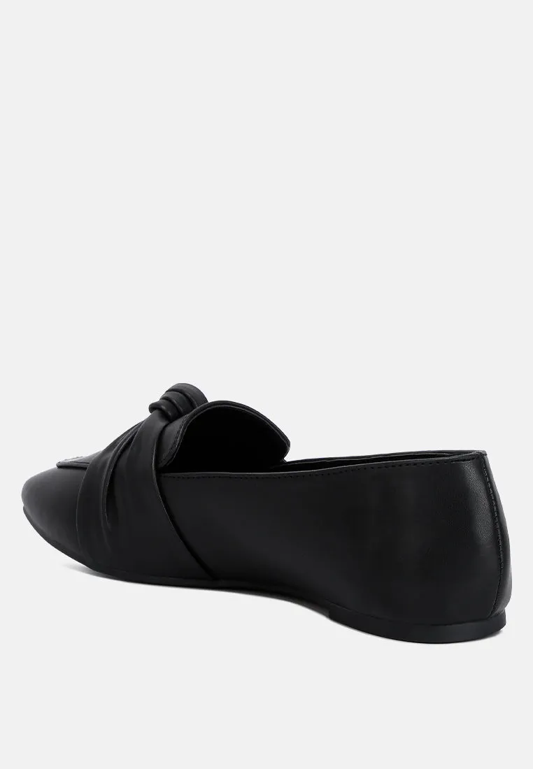 Recycled Faux Leather Flat Loafers By Ruw