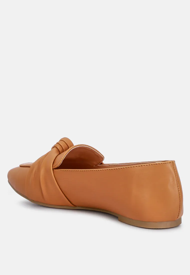 Recycled Faux Leather Flat Loafers By Ruw
