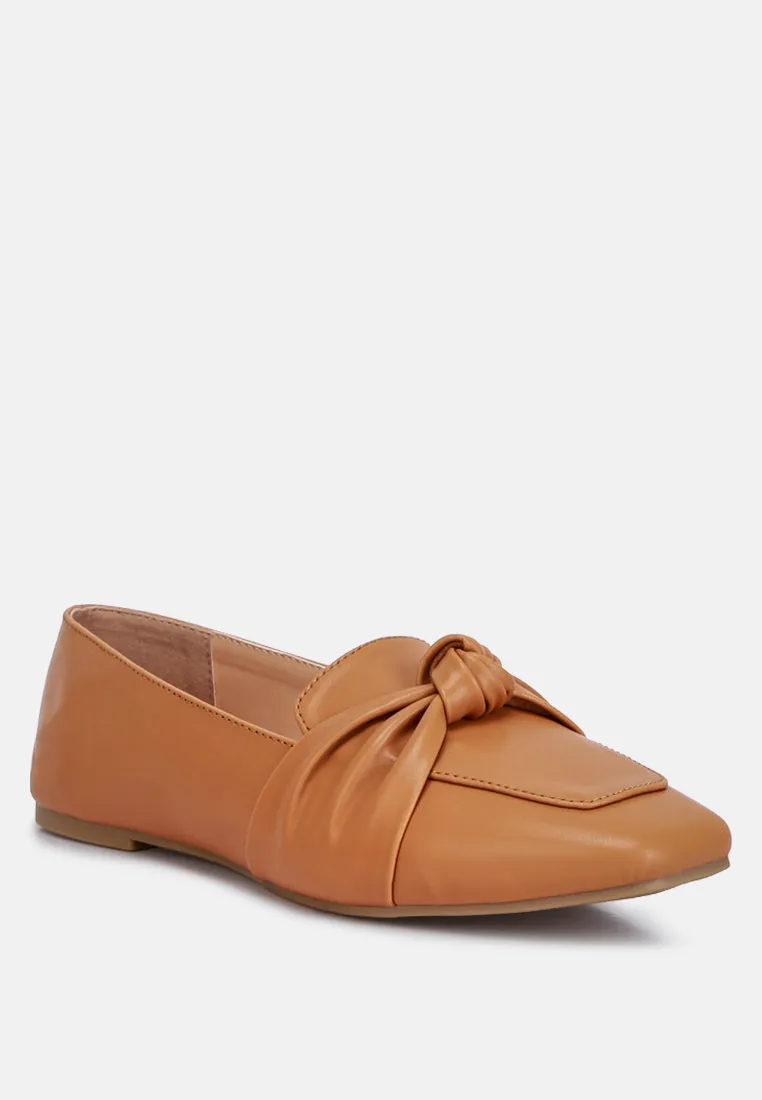 Recycled Faux Leather Flat Loafers By Ruw