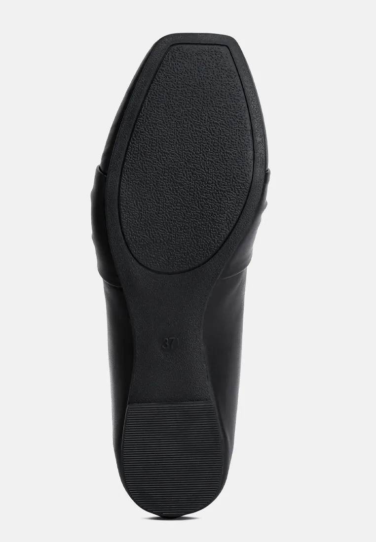 Recycled Faux Leather Flat Loafers By Ruw