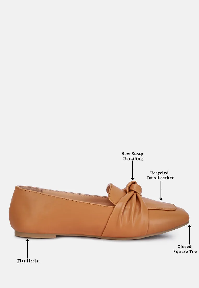 Recycled Faux Leather Flat Loafers By Ruw