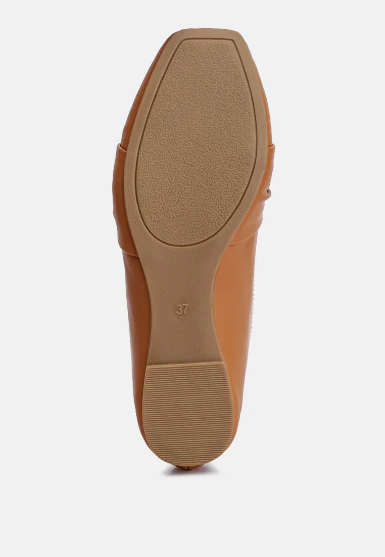 Recycled Faux Leather Flat Loafers By Ruw