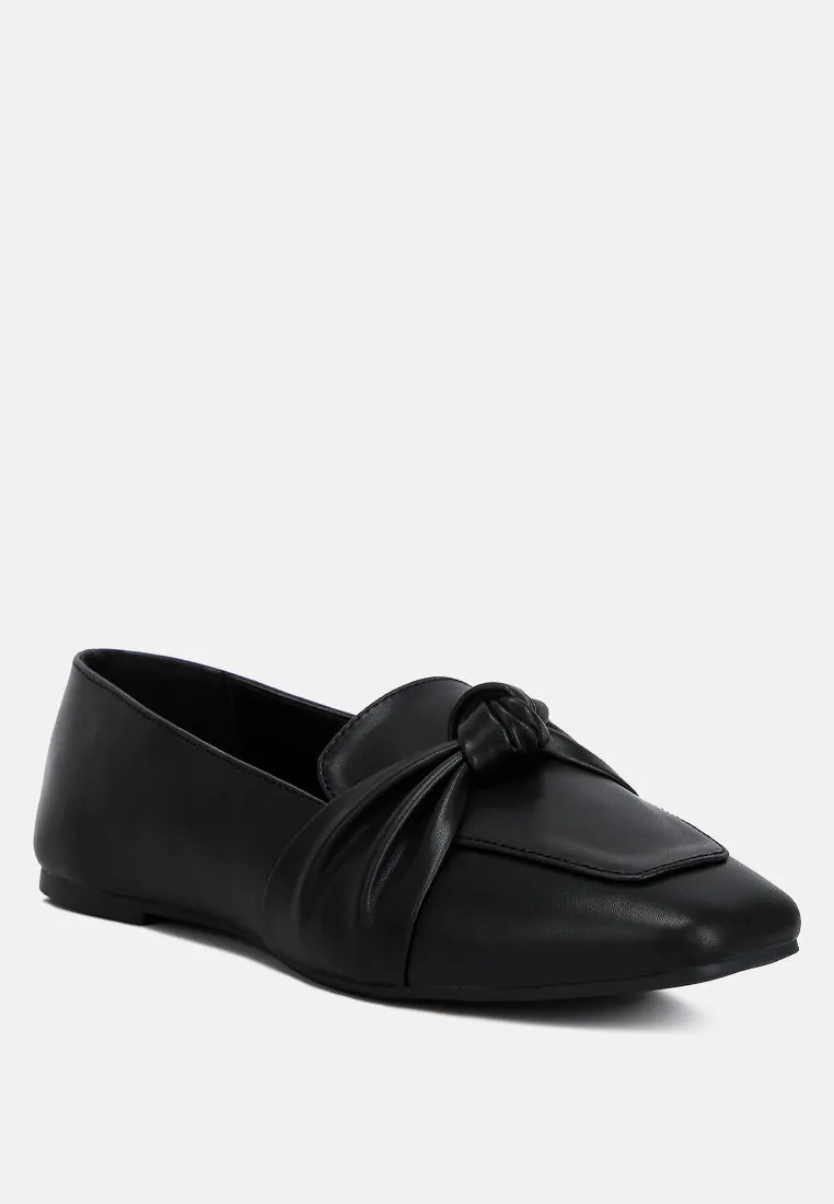 Recycled Faux Leather Flat Loafers By Ruw