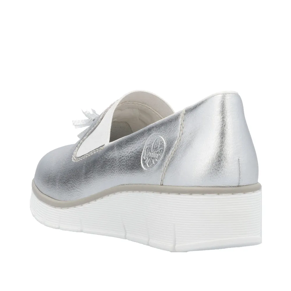 Rieker 53751-90 Silver/Platinum Casual Shoes