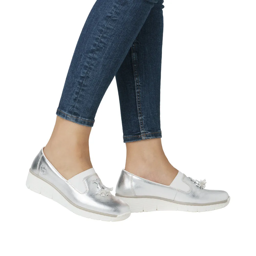 Rieker 53751-90 Silver/Platinum Casual Shoes