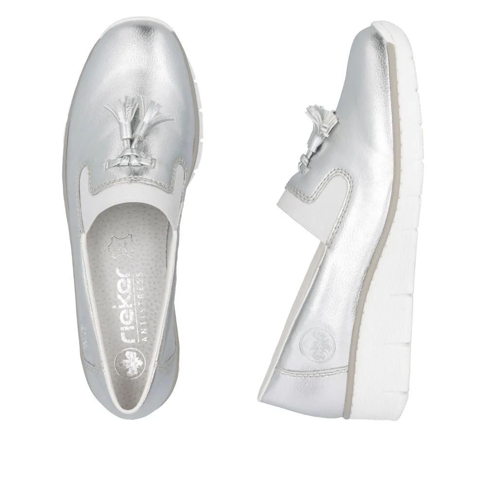 Rieker 53751-90 Silver/Platinum Casual Shoes